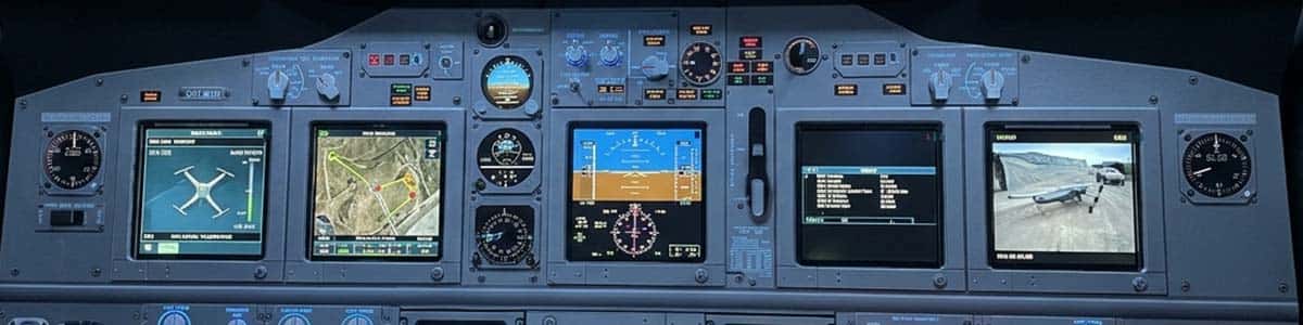 Flight Simulator 8.8 Square Display Solution