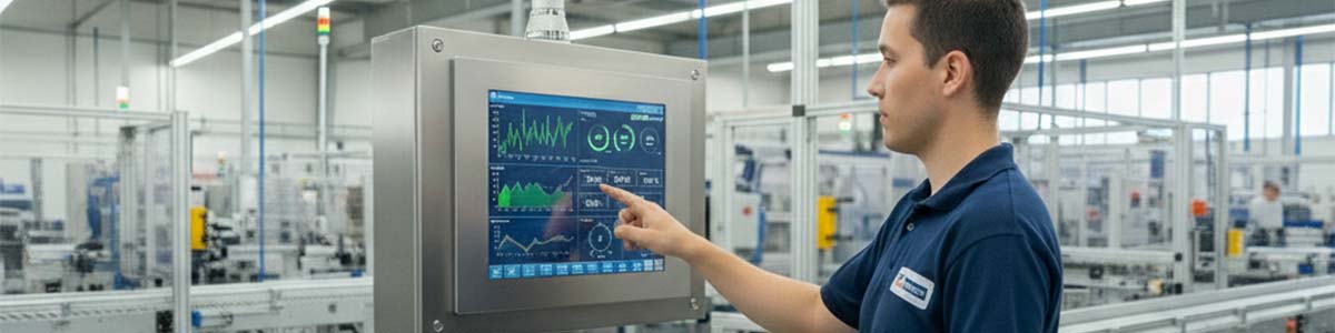 工場向け堅牢タッチディスプレイ