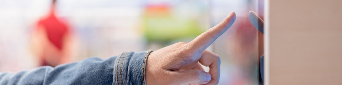 スマート自動販売機ディスプレイ